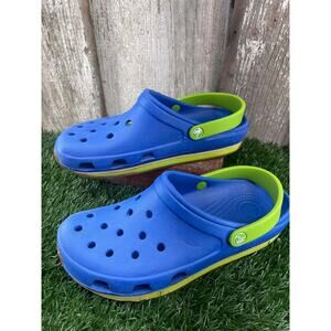 CROCS Retro Unisex Blue Green Clogs Women's 11 Men's 9